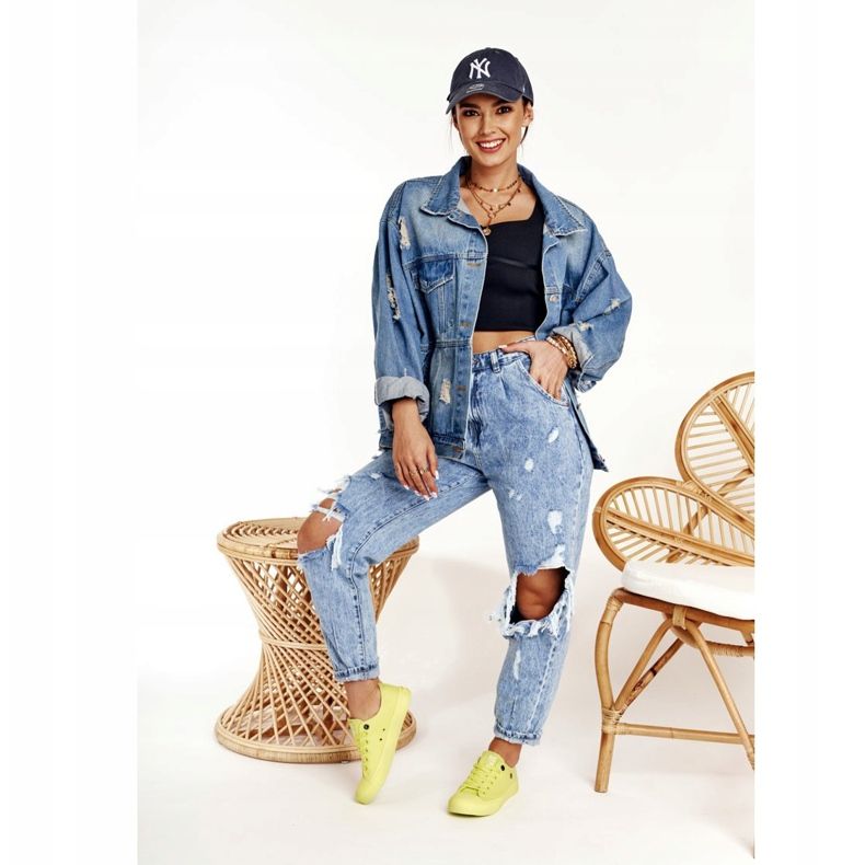 Ženske tenisice Big Star Lime AA274012 žuta boja 2