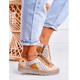 Ženske kožne cipele Maciejka Žuta 03339-44 raznobojna 1