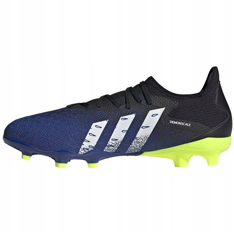 Kopačke adidas Predator Freak.3 L Fg teget plavo-crno-zelene FY0615 crna crna 1