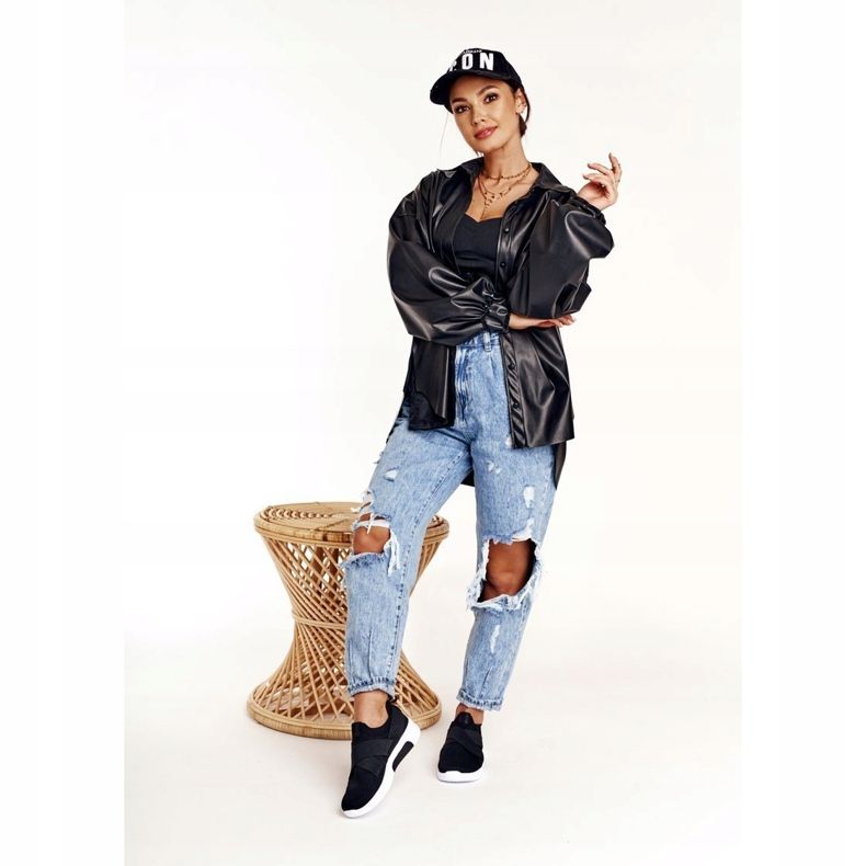 Ženske sportske cipele Slip-on Memory Foam System Big Star FF274890 Crna 1