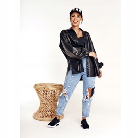 Ženske sportske cipele Slip-on Memory Foam System Big Star FF274890 Crna crno 2