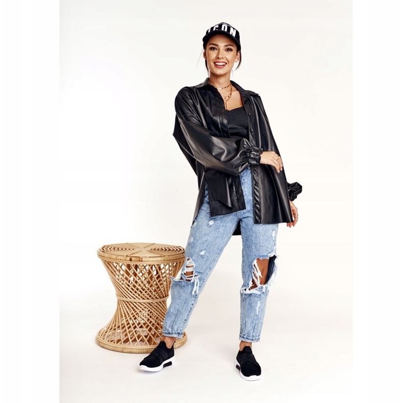 Ženske sportske cipele Slip-on Memory Foam System Big Star FF274890 Crna crno 2