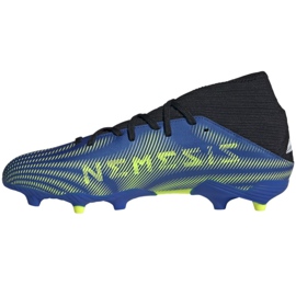 Adidas Nemeziz.3 Fg M FW7349 kopačke za nogomet bijela, crna, plava, žuta plava 1