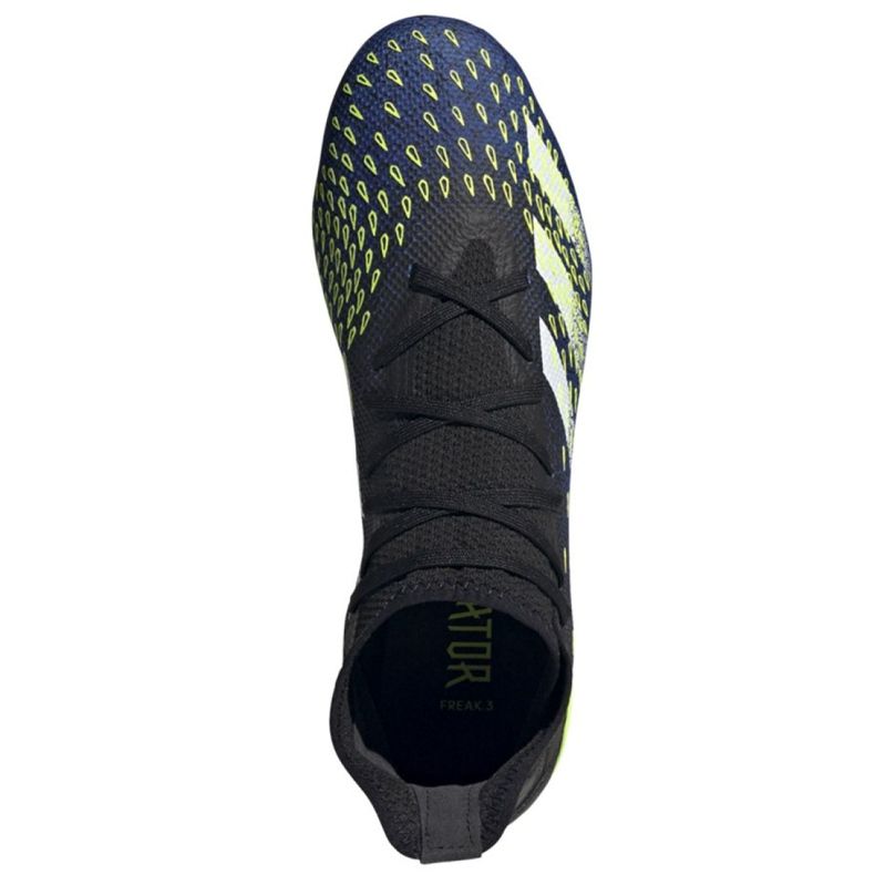 Adidas Predator Freak.3 Fg M FY0610 kopačke za nogomet bijela, crna, kraljevska crna 2