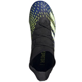 Adidas Predator Freak.3 Fg Jr FY0613 kopačke bijela, crna, kraljevska crna 2