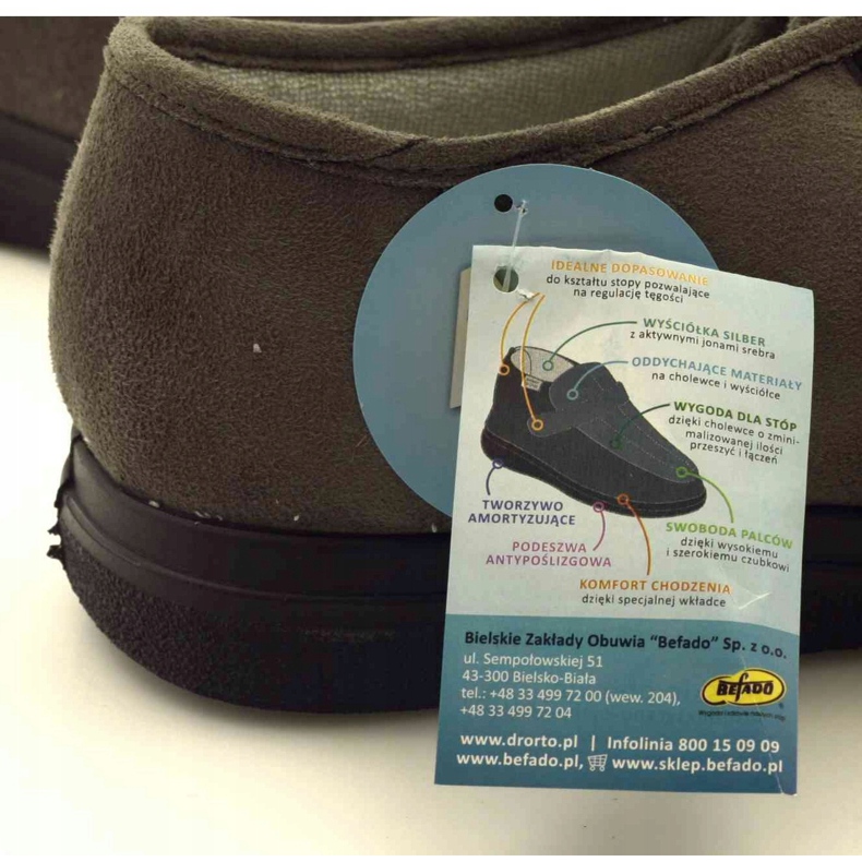 Muške zdravstvene cipele Dr.Orto Befado 871M006 siva 4