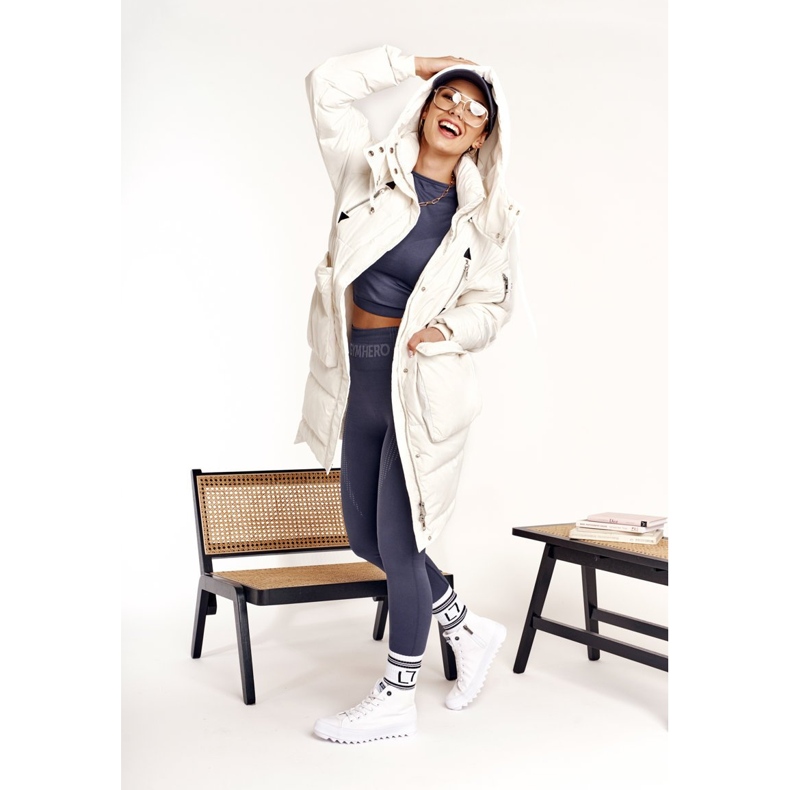 Ženske visoke tenisice Big Star FF274241 bijele bijela 2