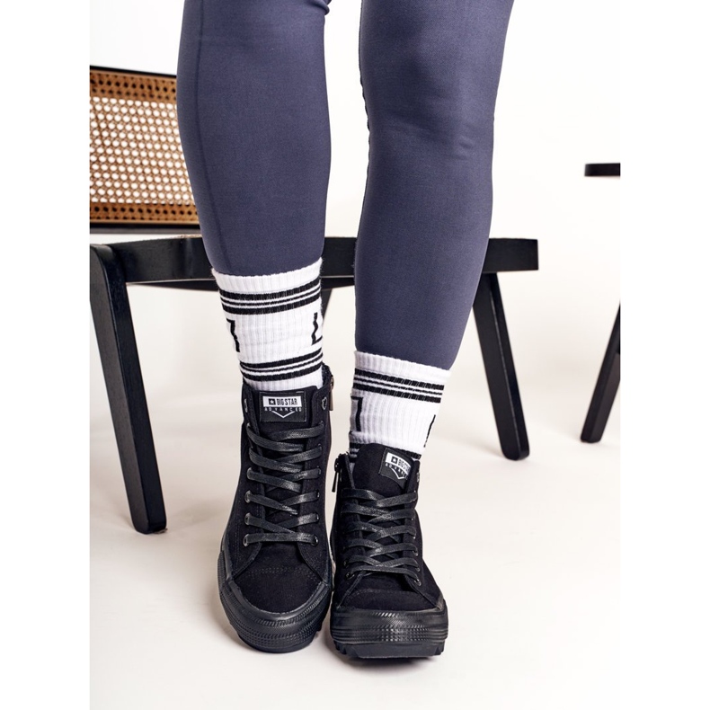 Ženske visoke tenisice Big Star FF274244 Crne crna 2