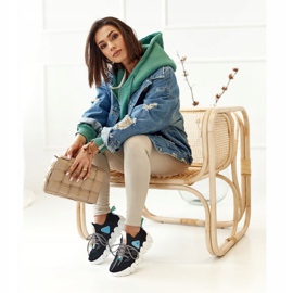 PS1 Ženske sportske čarape Crna moda Pionir crno plava 2