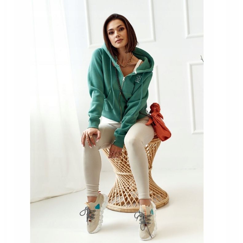 PS1 Ženske sportske čarape Bež modna pionirka smeđa 2