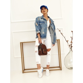 PS1 Ženske sportske cipele Tenisice White Nova bijela crvena mornarsko plava 1