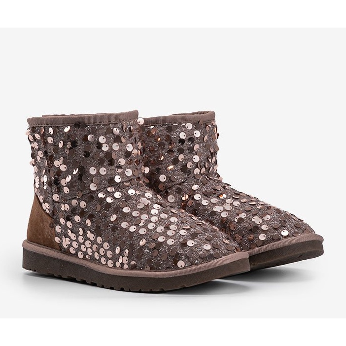 Smeđe izolirane čizme, tip emu 886 smeđa 1