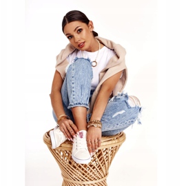 Ženske tenisice Big Star DD274892 Bijelo-crvene bijela crvena 1