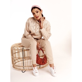 Ženske kožne tenisice sa zvijezdom Big Star DD274691 bijelo-ružičasta bijela 2