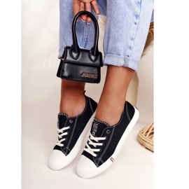 Ženske tenisice Big Star FF274085 Crno -crvene crna crvena 2