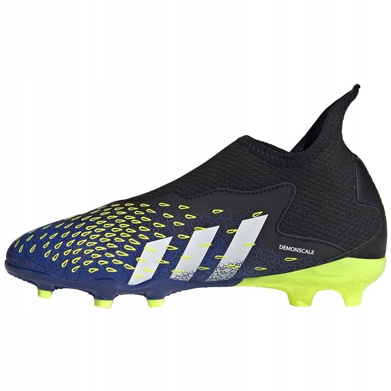 Kopačke adidas Predator Freak.3 Ll Fg crno-zeleno-tamnoplava Junior FY0618 crna crna 1