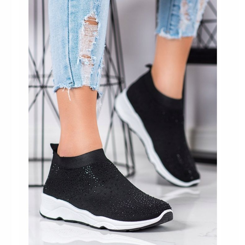 Goodin Sportske cipele s kristalima crna 1