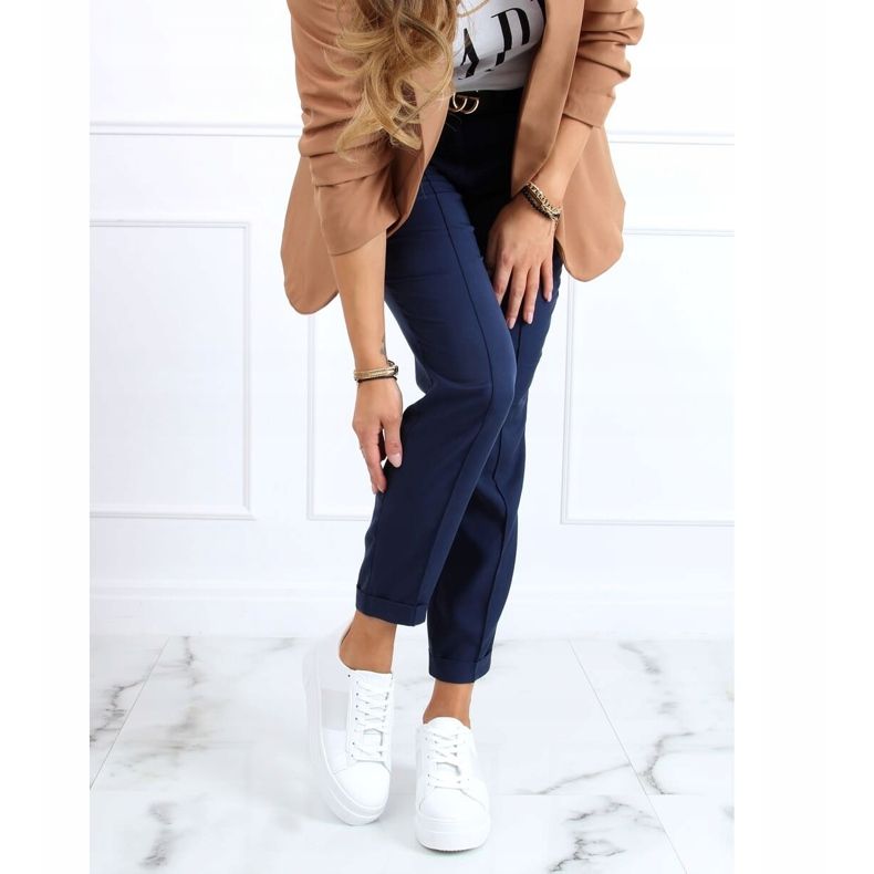 Bijele tenisice na visokom potplatu LA133P Bijele bijela 1