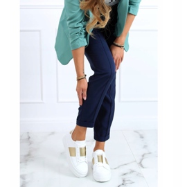 Tenisice s visokim potplatom bijele i zlatne LA133P Gold bijela zlatni 1