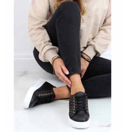 Crne ženske tenisice s klinovima LA124P Crna 1