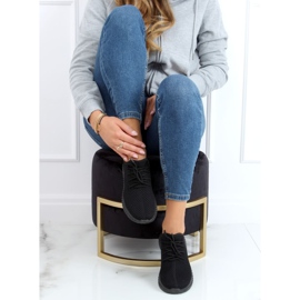 Crne sportske cipele s čarapama NB392P All Black crno 2