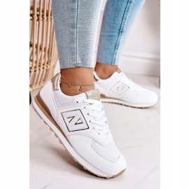 Ženske sportske cipele Tenisice bijele i zlatne Last Minute bijela zlatna 2