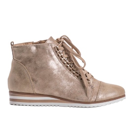 Bež tenisice 15A8617 zlatna 1