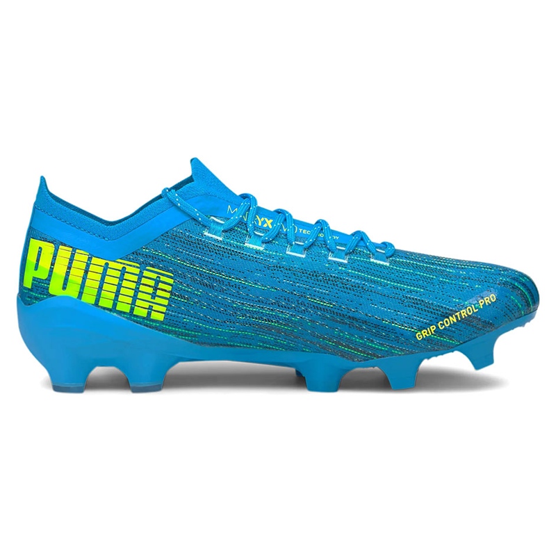 Nogometne cipele Puma Ultra 1.2 Fg Ag plavo-žuta 106299 01 plava plava 1