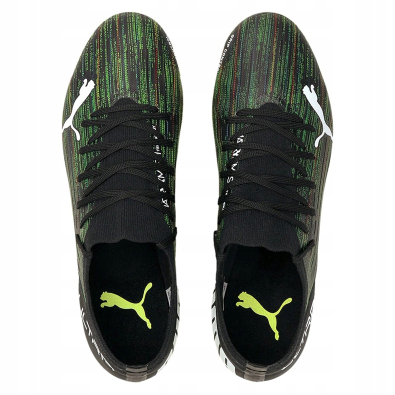 Kopačke Puma Ultra 3.2 Fg Ag crno-zelene 106300 02 crna 1