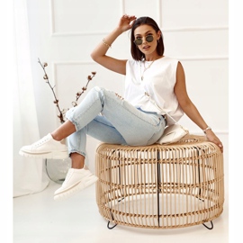 PS1 Ženske tenisice na platformi bijele i bež Riri bijela 2