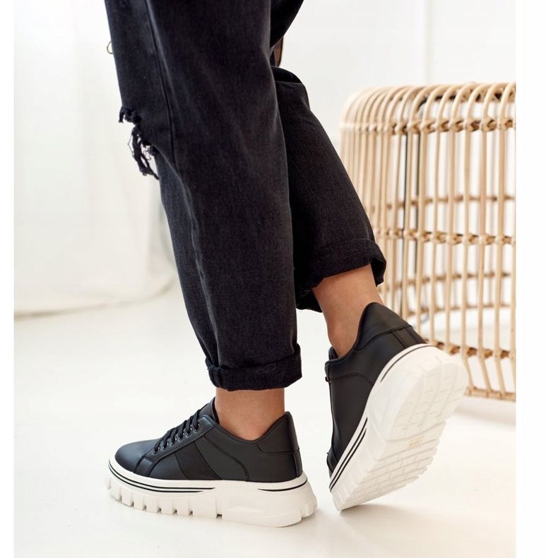 PS1 Ženske tenisice na platformi Black Riri crno 1