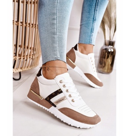 Ženske sportske cipele Tenisice White-Khaki Lifestyle bijela kaki 1