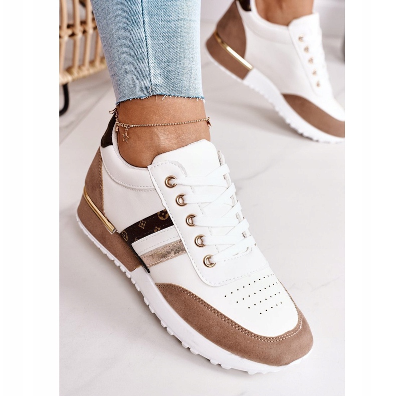 Ženske sportske cipele Tenisice White-Khaki Lifestyle bijela kaki 2