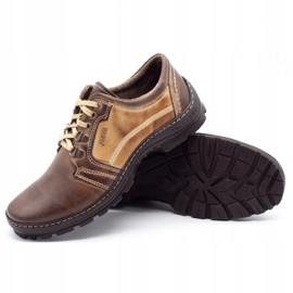 Joker Muške cipele za planinarenje 192 smeđe bež smeđa 2