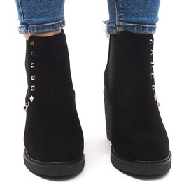 Tople čizme Na postolju H8-85 Crne crna 2