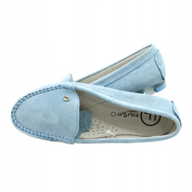 Ženske kožne mokasinke Filippo DP2037 / 22 plave plava 5