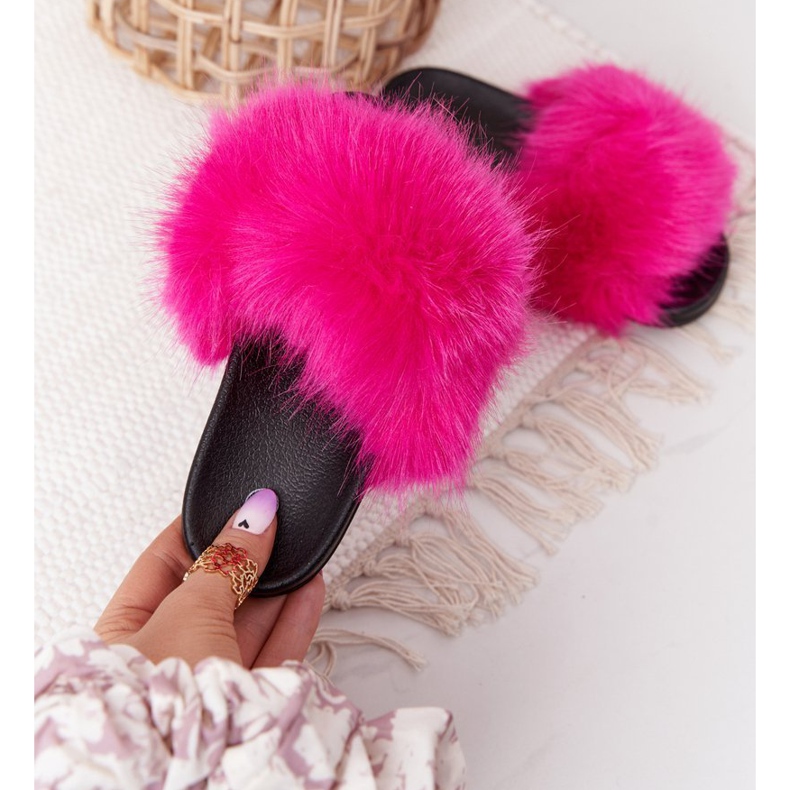 PS1 Dječje papuče s krznom Fuchsia Fashionista ružičasta 1