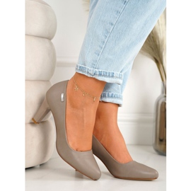 PJ1 Klasične pumpe na baru Eleanor Cappuccino bež 1