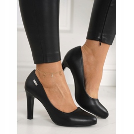 PJ1 Klasične crne crne Eliana pumpe na šipki crno 2