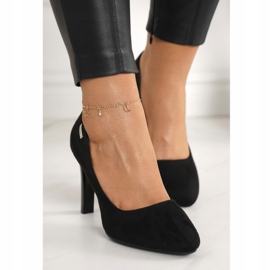 PJ1 Klasične pumpe na baru Suede Black Eliana crna 2