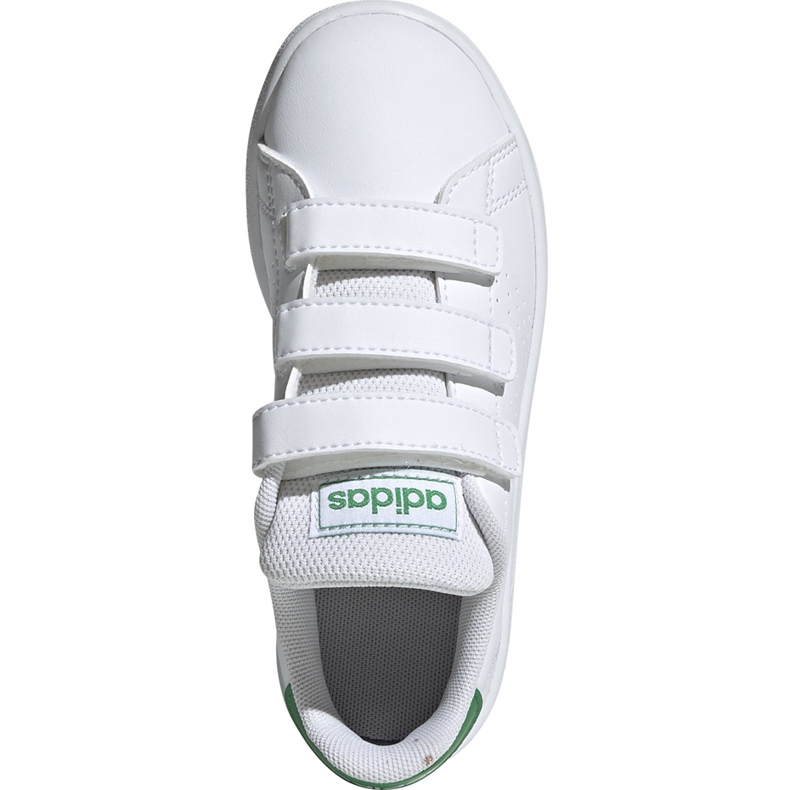 Adidas Advantage C bijele i zelene dječje cipele EF0223 bijela 1
