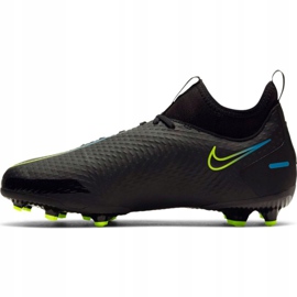Nike Phantom Gt Academy Df FG / MG Jr CW6694-090 nogometne cipele crno crno 2