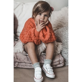 Dječje tenisice s čičkom Big Star HH374199 Bijele bijela 1