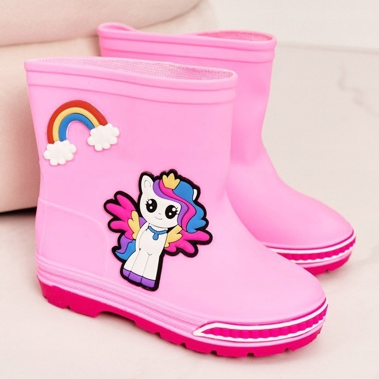 Dječje ružičaste galoše s ponijem ružičasta 2