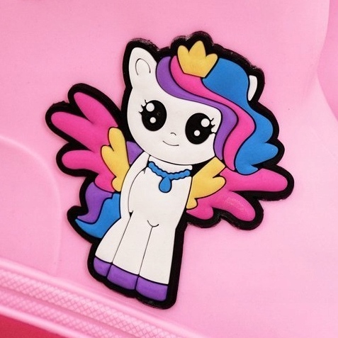 Dječje ružičaste galoše s ponijem ružičasta 1