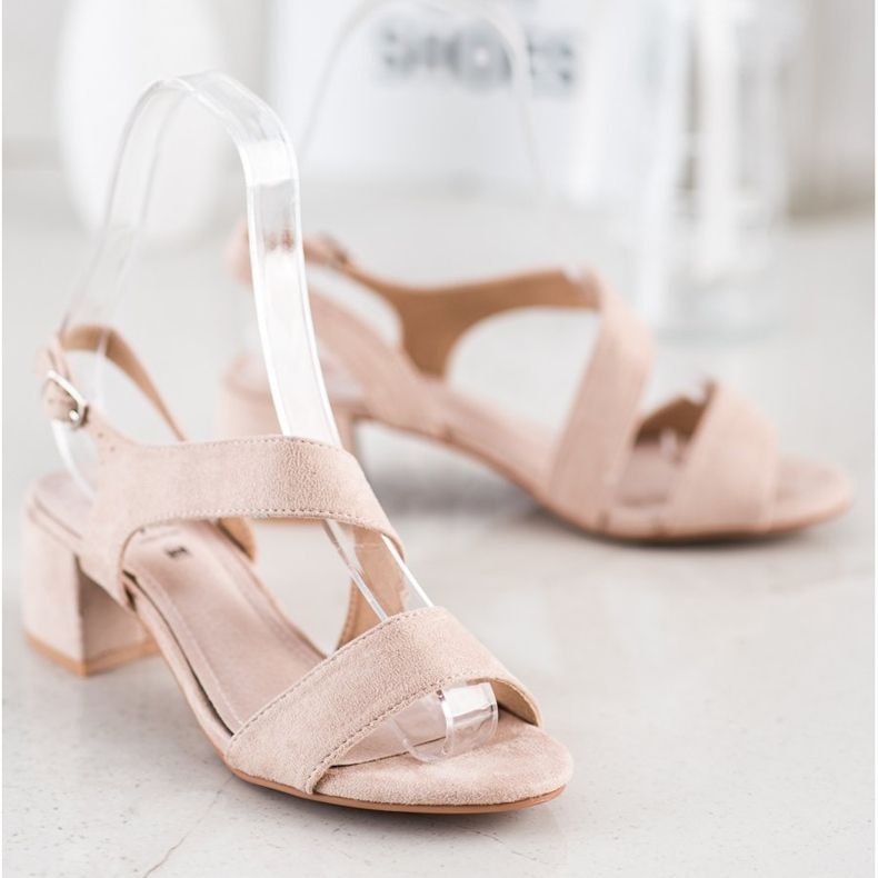 Kylie Bež sandale na niskoj letvici 2