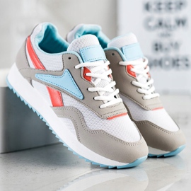 SHELOVET Sportske cipele s mrežom bijela plava naranča siva 2