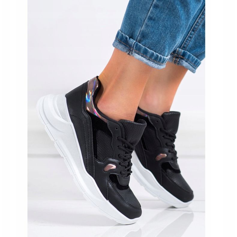 SHELOVET Crne tenisice crno raznobojna 1