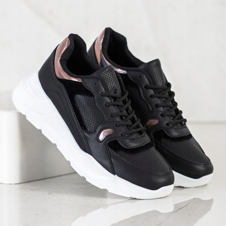 SHELOVET Crne tenisice crno raznobojna 2