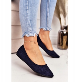 PS1 Osjetljiva balerina u špic tamnoplavoj antilopu Dermeno tamnoplava 1